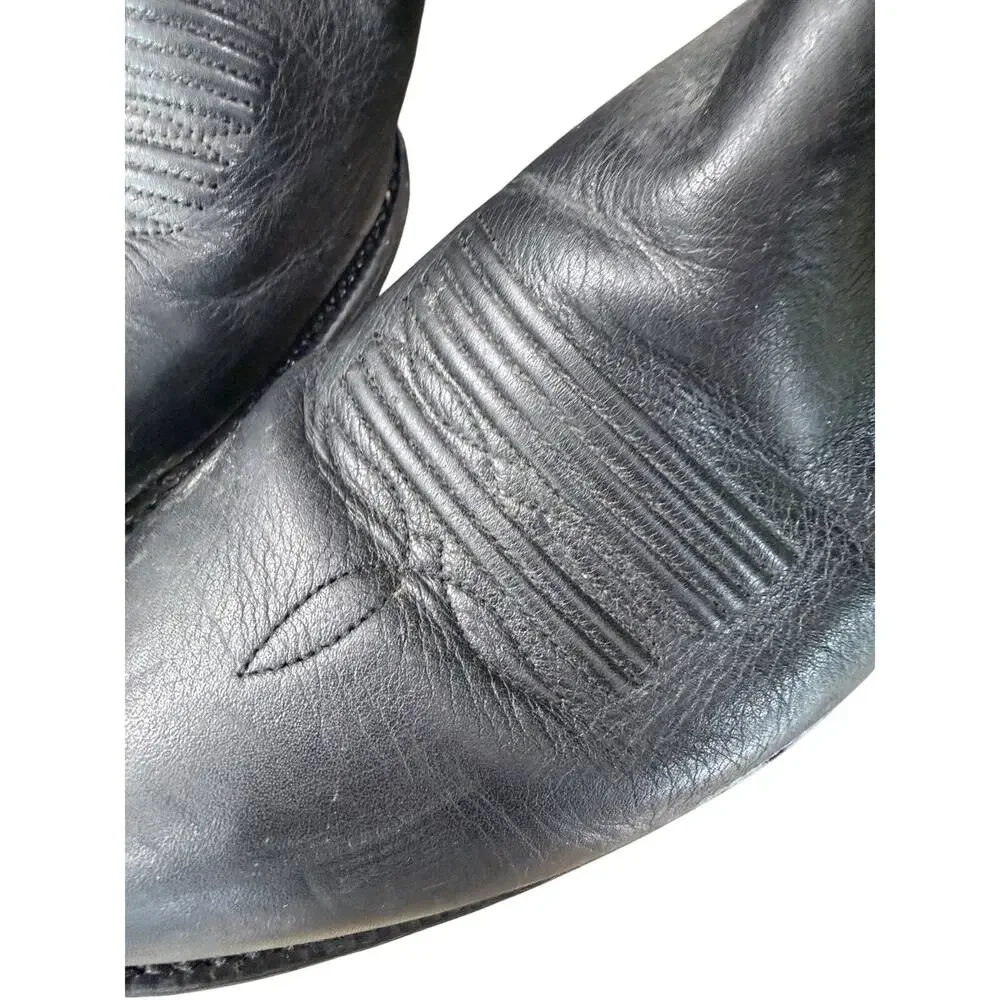 Ariat Heritage Men Western R-Toe Black Leather Cowboy Boots Size 12D Style 34770